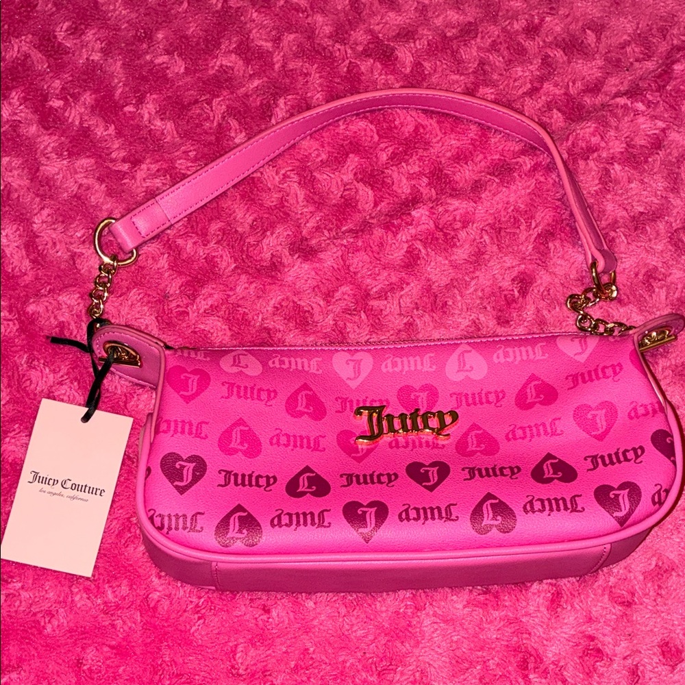 Juicy Couture Girls Just Wanna Have Fun Shoulder Bag with Gold-Tone Hardware